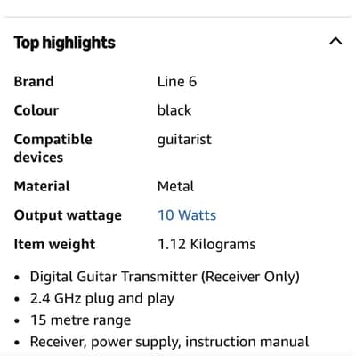 Line 6 GR10/GT10 Wireless System image 6