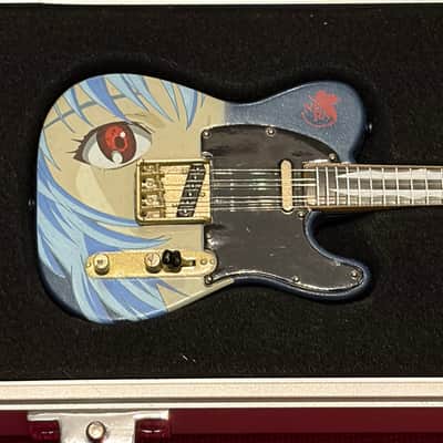 F-toys Fender x Evangelion Rei-Telecaster Type02 1/8 Scale Miniature Guitar Complete Set image 3