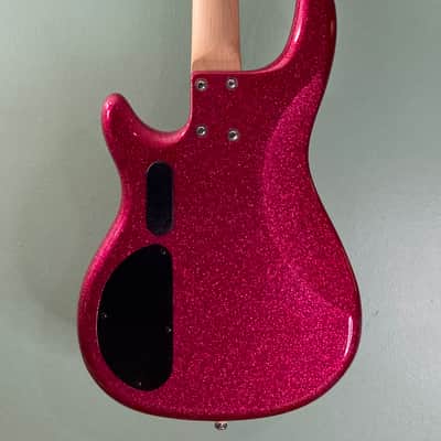 Daisy Rock Atomic Pink Sparkle Rock Candy Bass Guitar Schecter EMG image 6