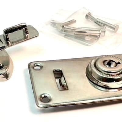 Guitar, Instrument Case Latch Lock CHENEY Style Fender, G&G cases Nickel Finish image 2