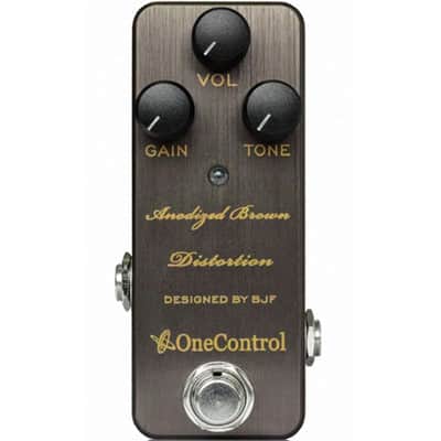 Reverb.com listing, price, conditions, and images for one-control-anodized-brown-distortion