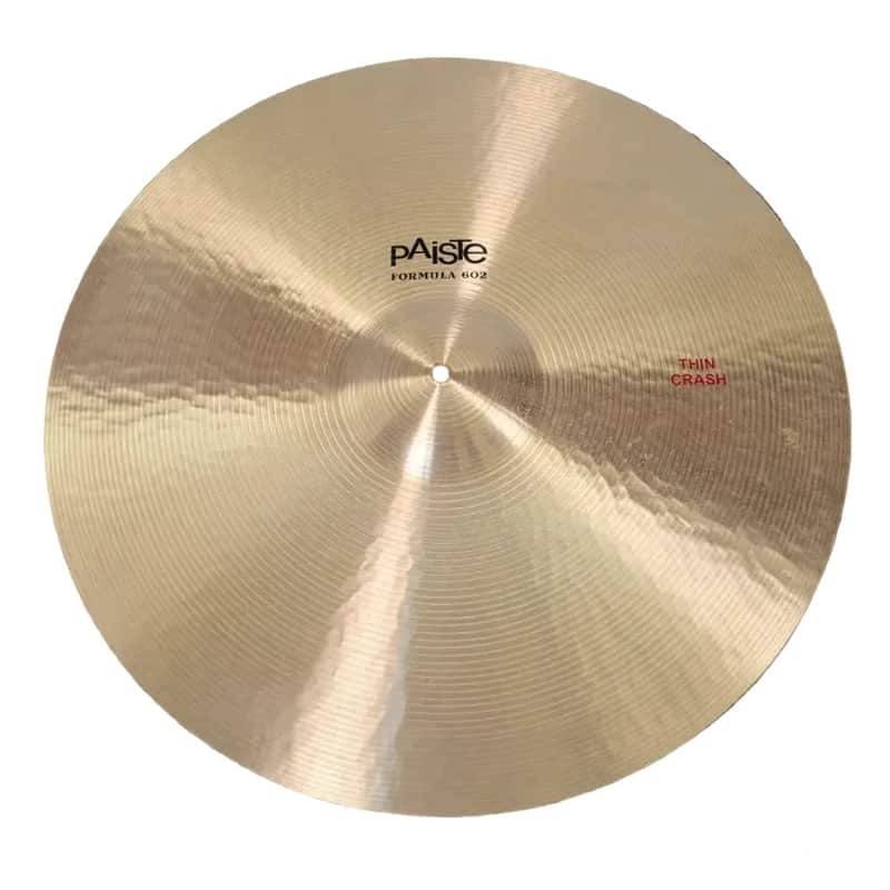 Used Paiste Formula 602 Thin Crash Cymbal 22" - Very Good image 1