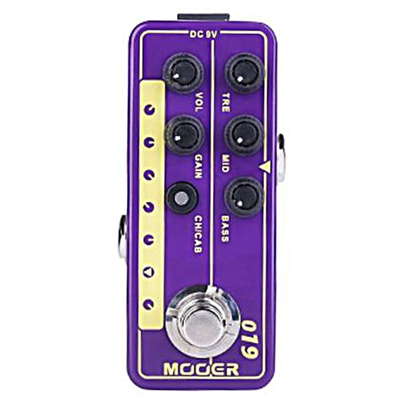 Mooer 019 UK Gold PLX Micro Preamp Guitar Effects Pedal Based on Marshall 1967 Plexi 50w image 1