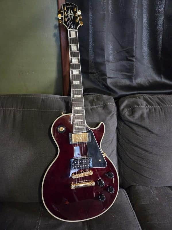 Epiphone Jerry Cantrell "Wino" Les Paul Custom 2022 - Present - Wine Red image 1
