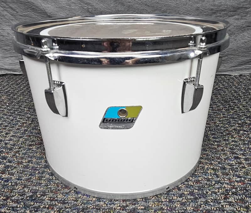 Ludwig Classic Octo-Plus Series Single-Headed Tom 13x9 Late 1970s-Early 1980s - White Cortex image 1