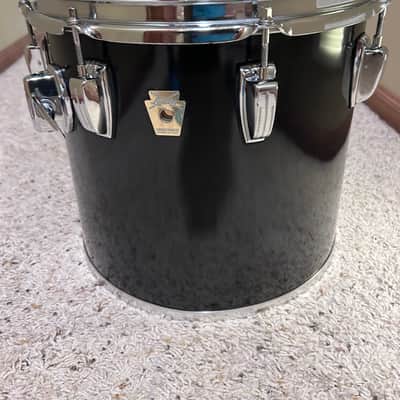 Ludwig Concert Toms 15” and 13” with Ludwig Double-Tom Stand - Black Cortex Finish image 7