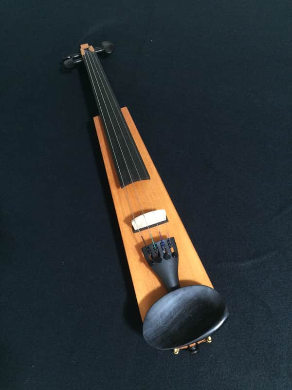 leigh violin. 4/4 Solid body silent practice violin. Compact travel style. image 1
