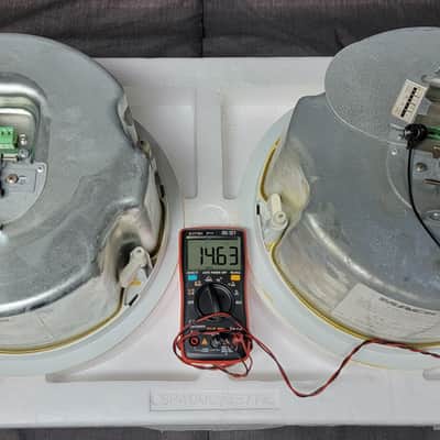 (2) EAW CIS400 / Mackie SP400C Ceiling Speakers 16 Ohms image 7