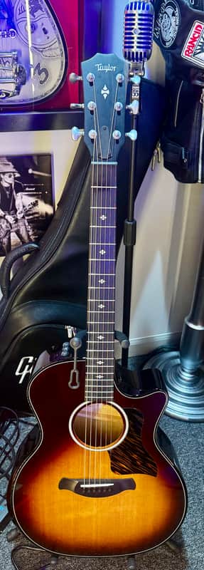 Taylor Builder's Edition 514ce Grand Auditorium Acoustic/Electric Guitar - Kona Burst Top with Hardshell Case image 1