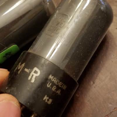 RCA Pair (2) 6V6GT/G Beam Power AT1000 TESTED Vacuum Tube greyglass WWII era 6V6 Audio 1938-1942 image 2