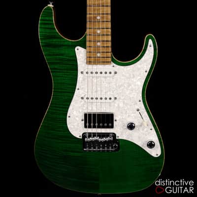 Suhr Standard Custom - Trans Green Flame Top image 1