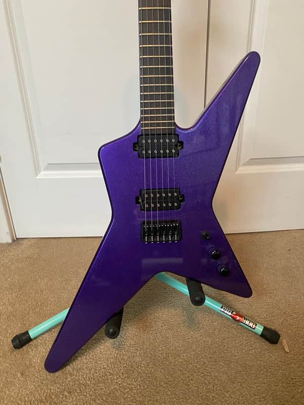 LEF Custom Guitars Star w/ Original Purple Flake Paint image 1