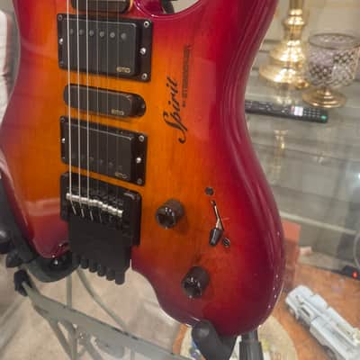 Steinberger Spirit GU7R Healdess 6 String Sunburst Gloss with EMG 57/66 SA Pickup Upgrades and extras image 4