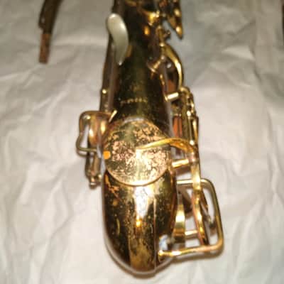 Buescher Carl Fischer National Deluxe Alto Saxophone, needs simple repairs, sax body only image 10