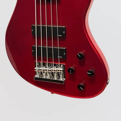 Sadowsky MetroExpress 24-Fret Modern Morado Board 5-String Electric Bass Guitar - Candy Apple Red image 5