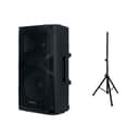 Set of 1x American Audio APX 12 GO 12" Battery-Powered BT Speaker w/ Speaker Stand