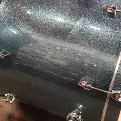 Pearl 4pc Export Drum Set Aqua Blue Glitter image 6
