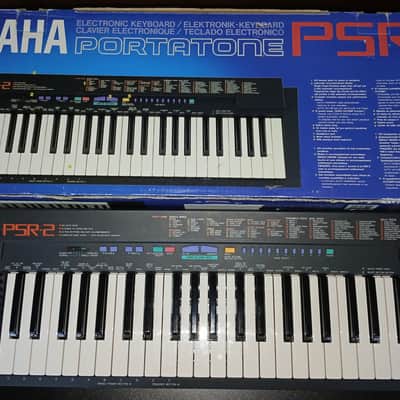 Yamaha PSR-2 Portatone Keyboard Synth IN BOX Super Clean with Power Supply Manual more retro lofi vintage image 3