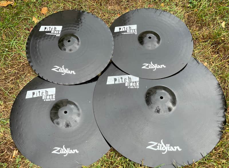 Zildjian Pitch Black Cymbal Set 22 Zildjian Pitch Black Cymbal Set 22