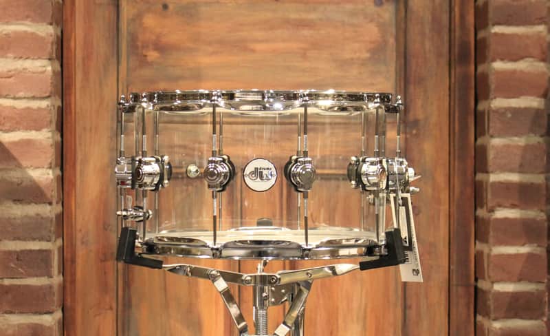 DW Design Clear Acrylic 8x14 Snare Drum - New! image 1