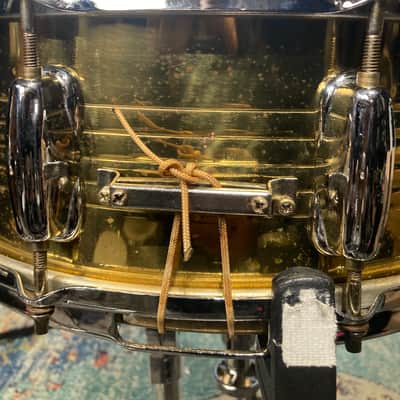 Slingerland - 5.5x14" No. 140 Artist Brass Snare Drum, 1985–1989, Lacquered Brass image 10