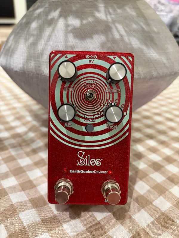 EarthQuaker Devices Silos Multi-Generational Time Reflection Device- Exclusive Sparkle Red image 1