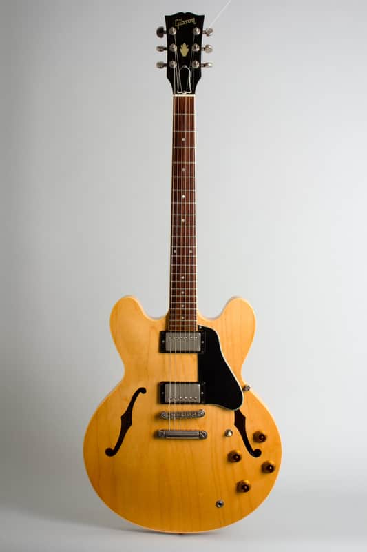 Gibson ES-335 DOT Semi-Hollow Body Electric Guitar (1987), ser. #80747601, black hard shell case. image 1