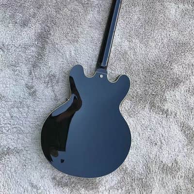 Handmade Custom Jazz Guitar, Rosewood Fingerboard, Maple Neck Red Burst image 3