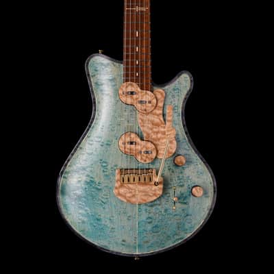Jersey Girl Homemade Guitars Tapa-Verblet - 2025 - Holographic Blue - 25+ Year Old Carved-Maple Top. NEW, (Authorized Dealer) image 2