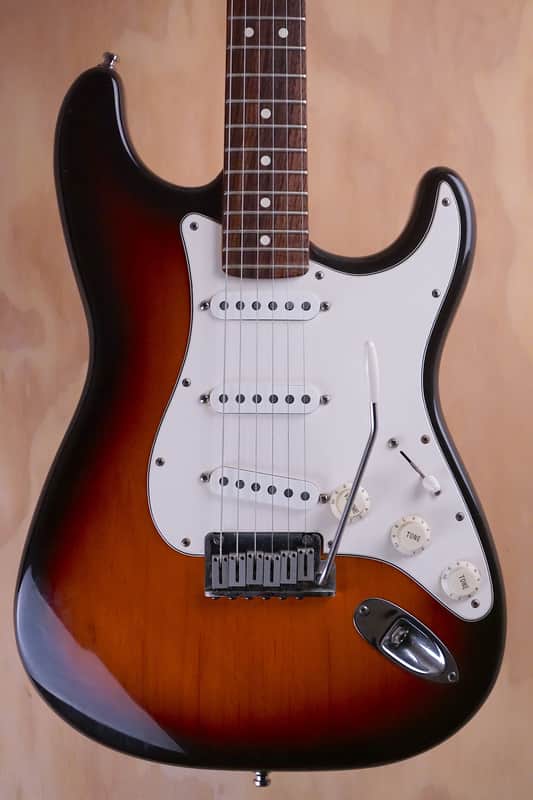 Fender American Standard Stratocaster Electric Guitar in Sunburst, 1990's Model