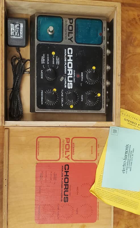 Electro Harmonix Poly Chorus Box Power Supply Papers | Reverb