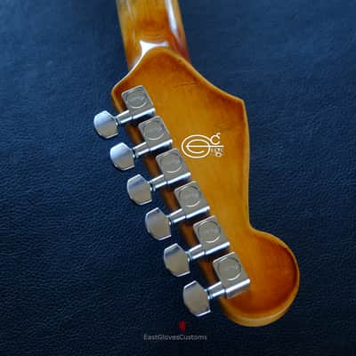Fender Stratocaster Olive Green /Sunburst Heavy Aged Relic by East Gloves Customs image 21