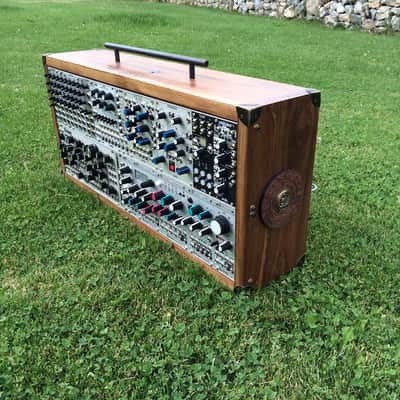 Custom Built Eurorack Synth with hand made studio suitcase and power. image 3