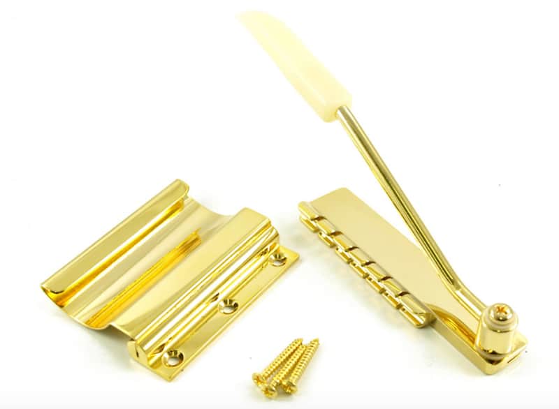 SALE! WD Gold Short Maestro Vibrola Tremolo 4 Gibson/Epiphone Tailpiece 4 SG, ES, Firebird Guitars image 1