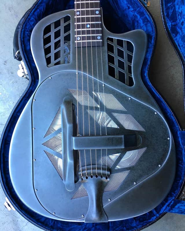 National Reso-Phonic 2025 T-14 Cutaway Tricone Weathered Steel 14 Fret - IN STOCK NOW! image 1