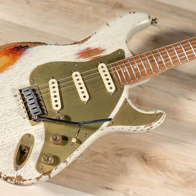 Paoletti Alfa Loft SSS Maple Neck “Stratospheric” S-Style – Heavy White image 9