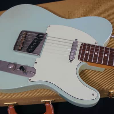 Angry Angus Guitars Testy in Sonic Blue Tele T-Style Guitar USA made image 5