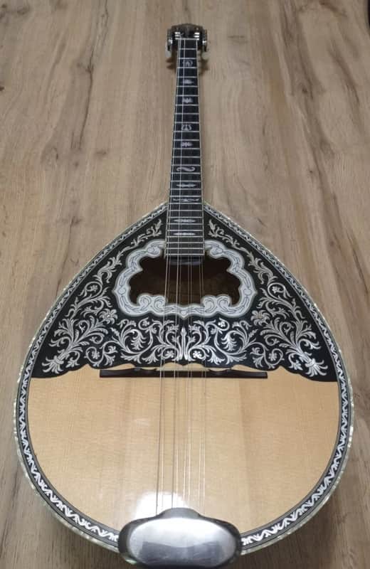 Greek Bouzouki & hardcase & pickup & 300 backing track with pdf scores 8 string 1990 approximately image 1