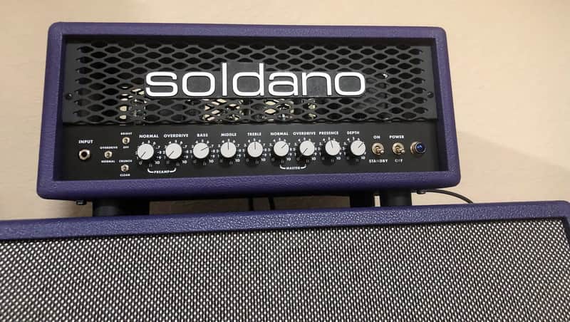 Soldano SLO-30 Classic Custom Built -30-Watt Guitar Head Purple image 1