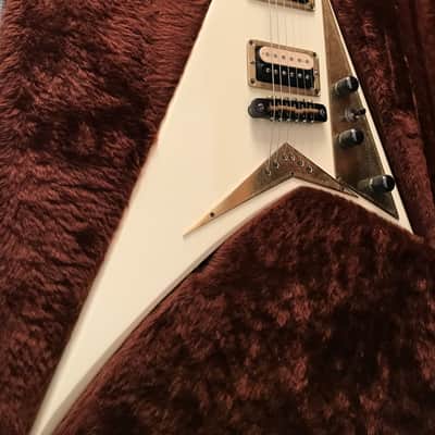 Jackson RR1 Custom Randy Rhoads 1983 San Dimas Custom Shop Offset Flying V White PRE Fender era! image 3