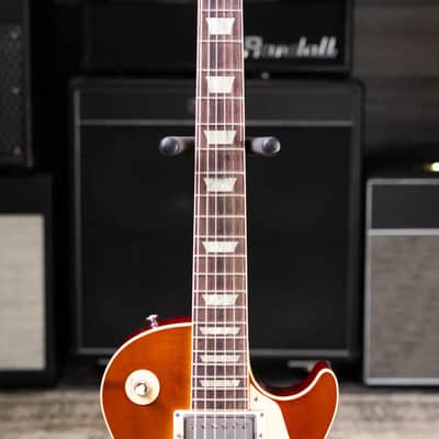 Gibson Custom Shop 1958 Les Paul Standard Reissue - VOS Iced Tea Burst with Brown/Pink Lifton Reissue 5-Latch Case - Used image 5