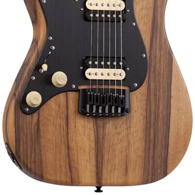 Schecter Sun Valley Super Shredder Exotic HT Black Limba LH Natural Satin image 1
