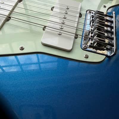 Squier Paranormal Jazzmaster XII 12-String Electric Guitar - Lake Placid Blue image 12