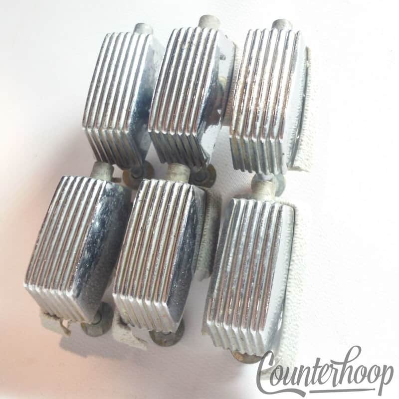 *Trixon 6x Tom/Floor/Bass Drum Lugs Telstar/Speedfire Chrome Germany Vintage 60s image 1