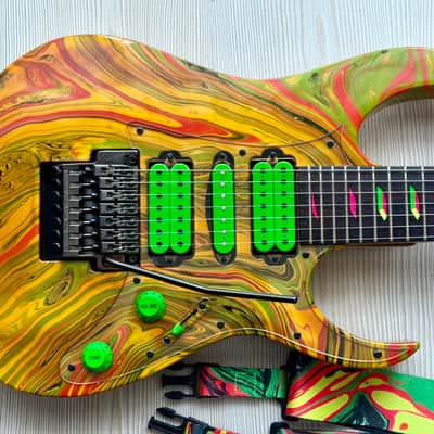 Ibanez UV77-MC Steve Vai Signature Universe 1991 - Multi-Color image 7