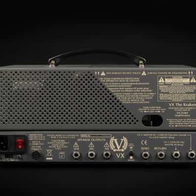 2017 Victory Amps VX The Kraken 50-Watt Tube Guitar Head - Silver | Lunch Box Made in England | Case image 6