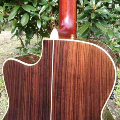 2013 K Yairi WY-1 Electric Acoustic Guitar with cutaway+K Yairi Hard Case image 8