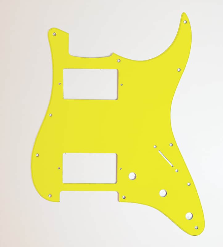 Carmedon Electronics Stratocaster Pickguard HH 2021 Big Bird Yellow image 1