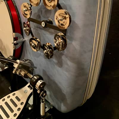 Pan American Drum Company 12" Electric Samsonite Suitcase Kick Drum 2019 Baby Blue image 3