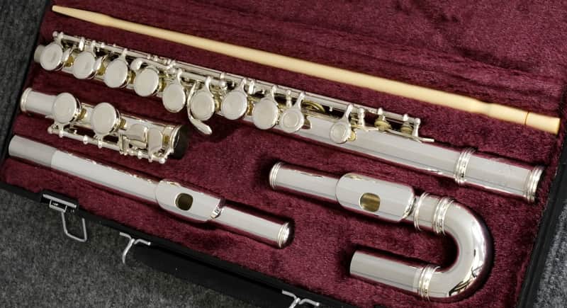 Jupiter Model JFL-511-II Flute with both Straight & Curved Headjoint image 1